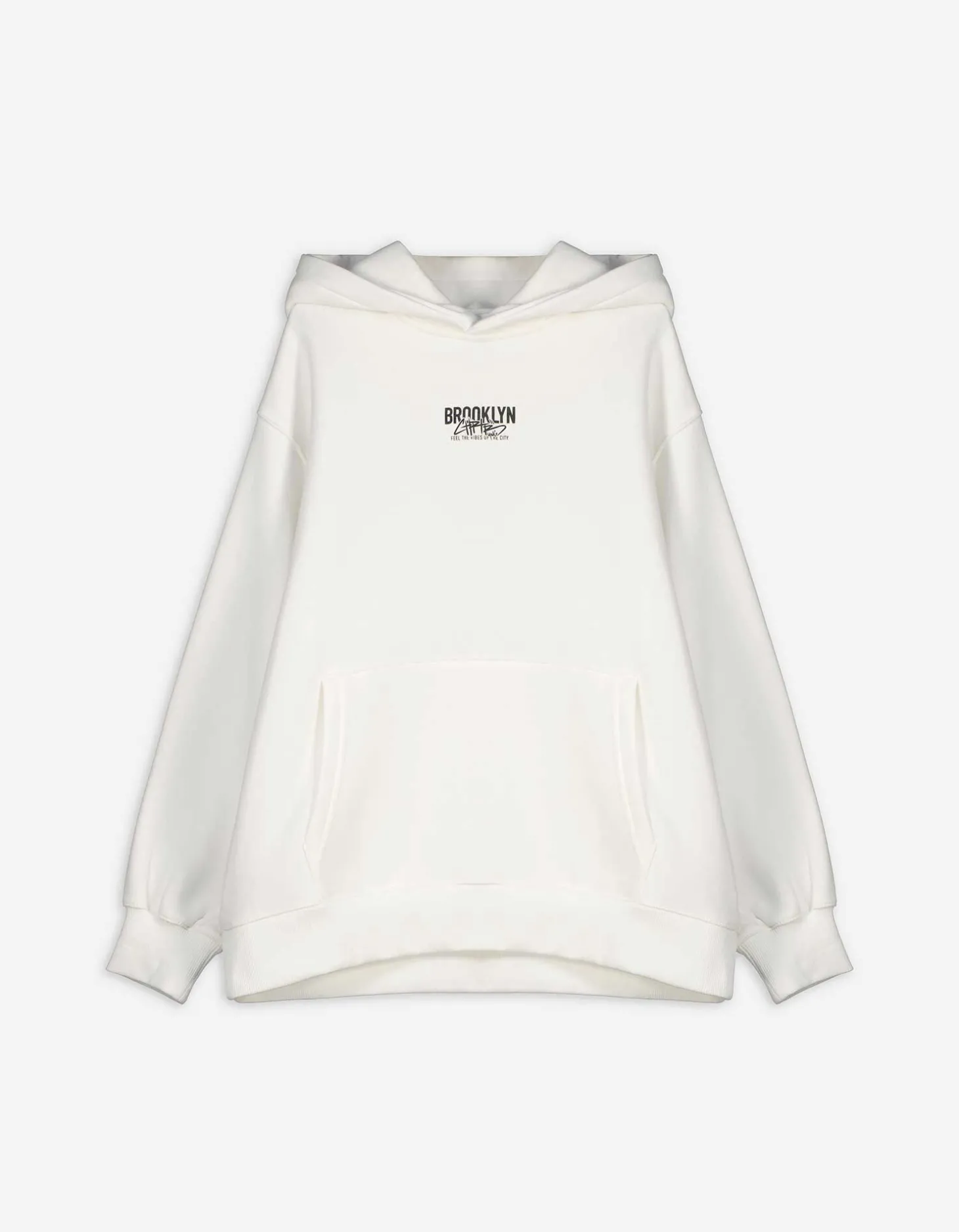 Hoodie - Oversized fit - wit