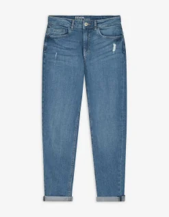 Jeans - Girlfriend fit - blauw