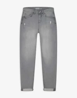 Jeans - Girlfriend fit - grijs