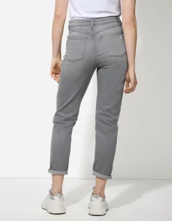 Jeans - Girlfriend fit - grijs