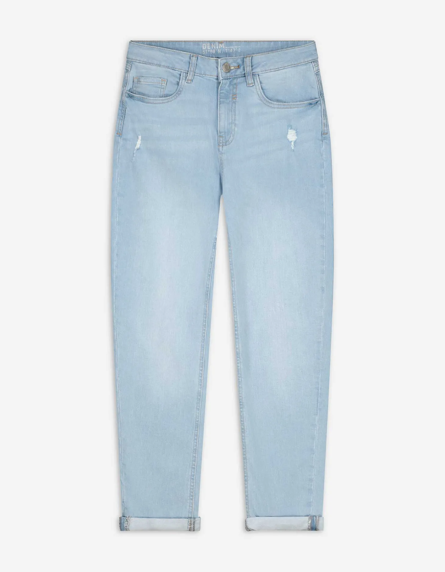 Jeans - Girlfriend fit - lichtblauw
