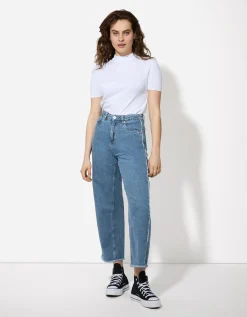 Jeans - Hoge taille - blauw