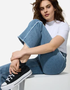Jeans - Hoge taille - blauw