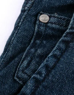 Jeans - Plooi - donkerblauw