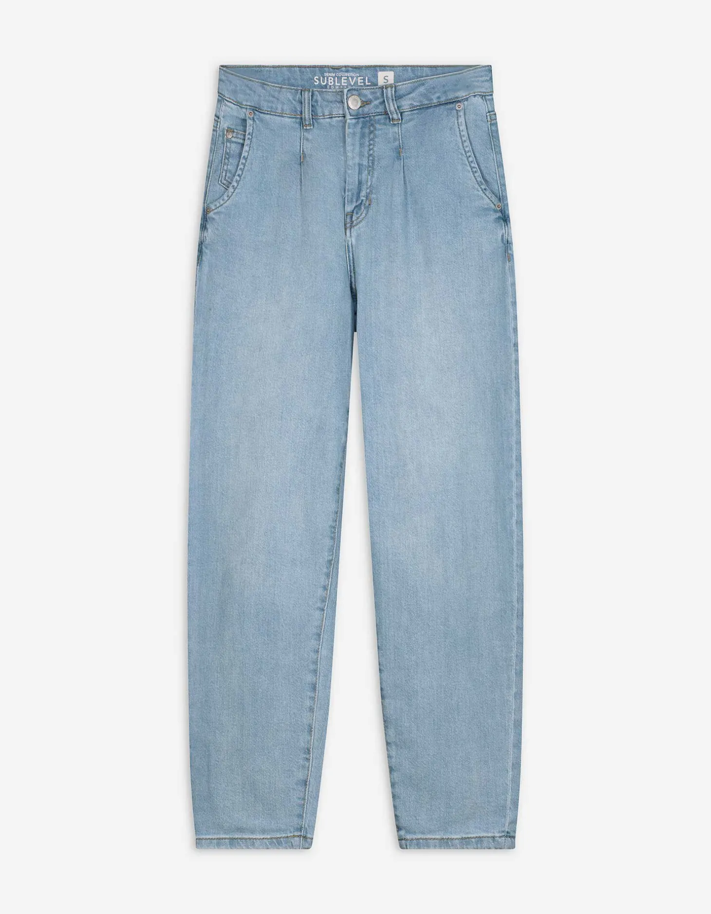 Jeans - Plooi - lichtblauw