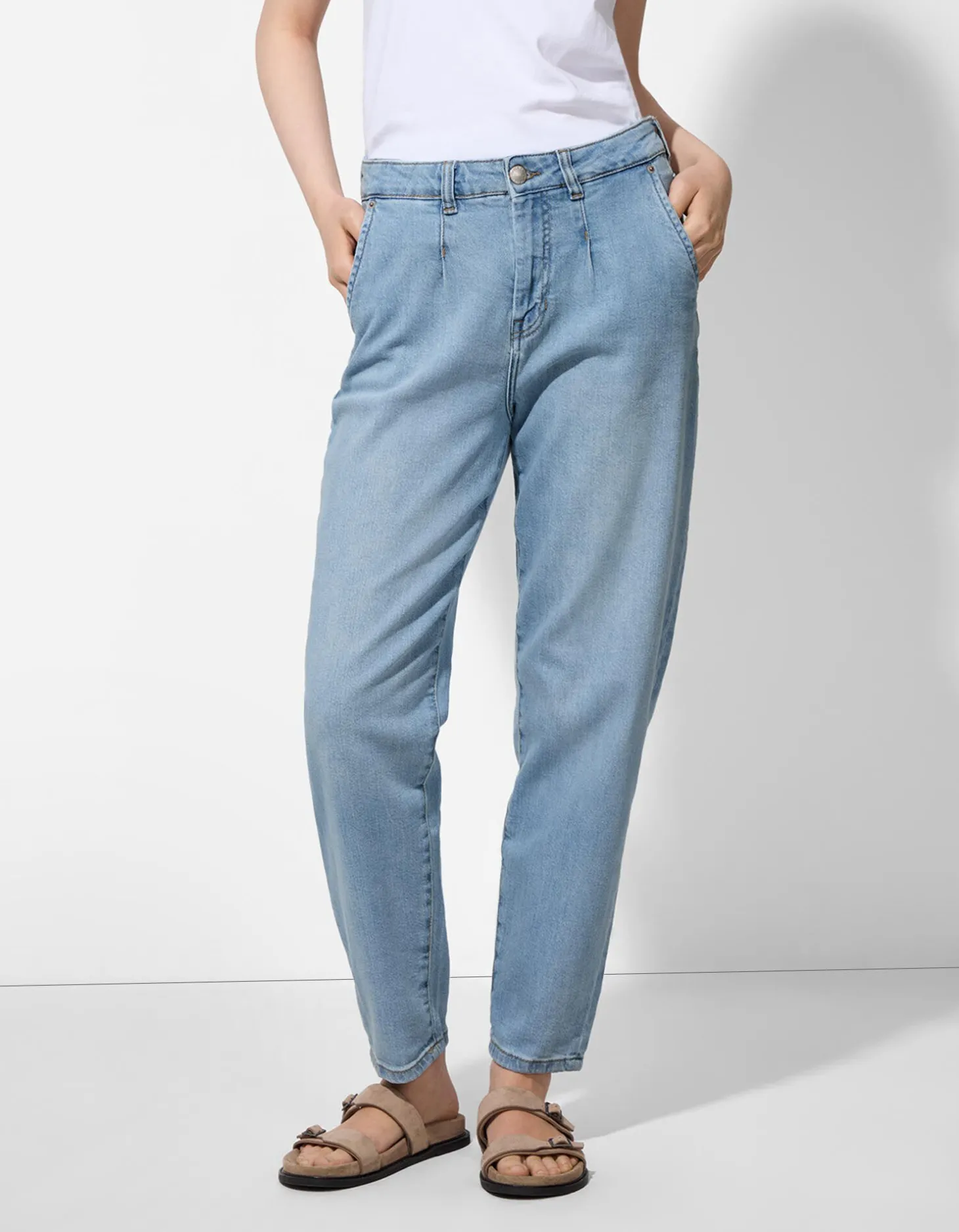 Jeans - Plooi - lichtblauw