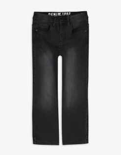 Jeans - Used look - zwart