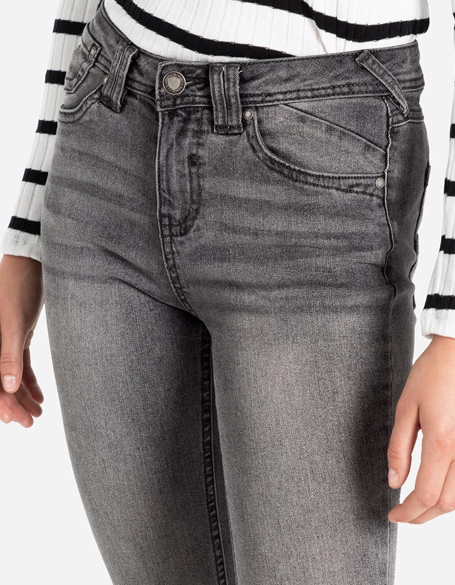 Jeans - Waseffecten - grijs