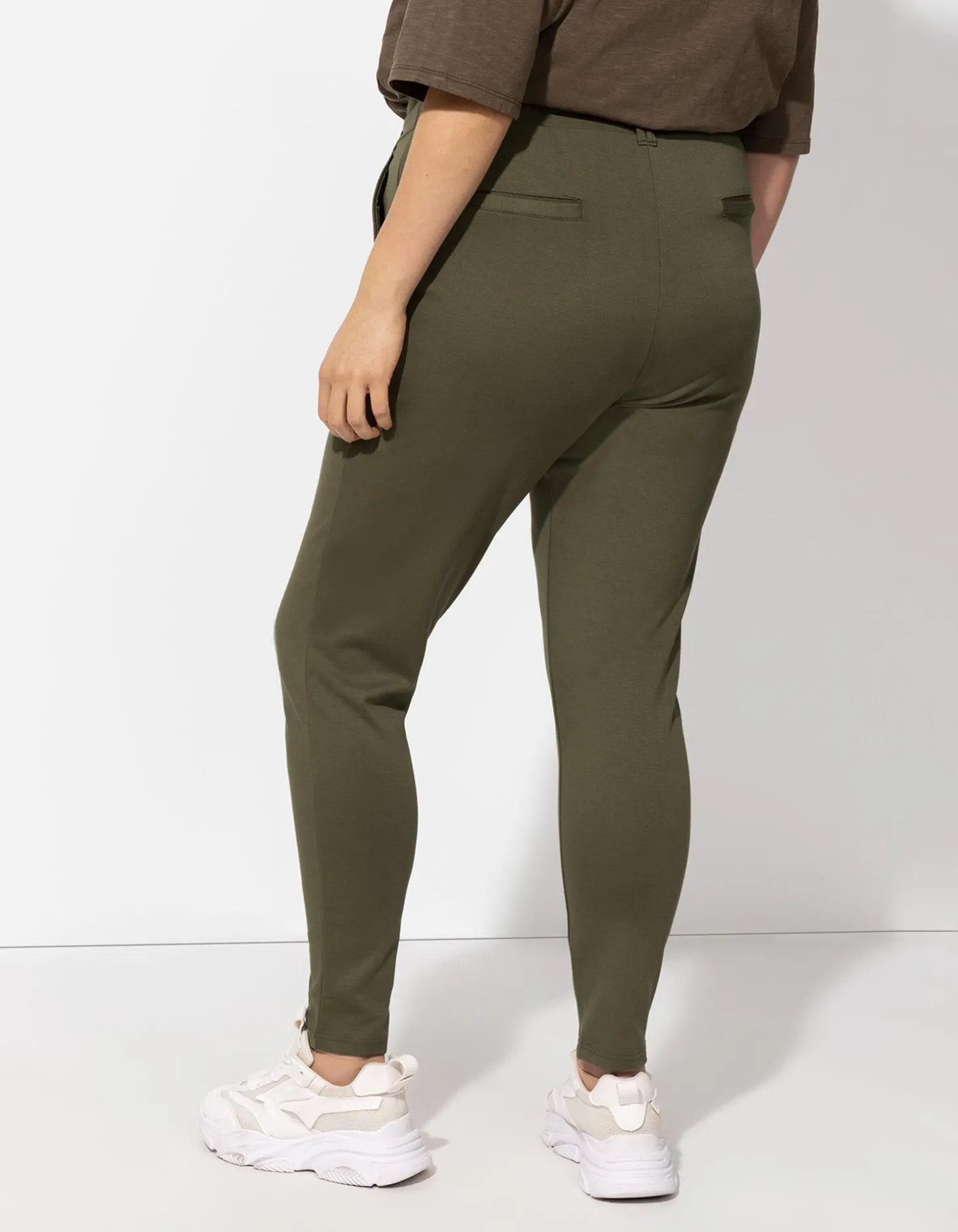 Jogger pants - Koord - donkergroen