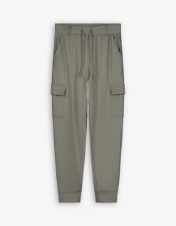 Jogger pants - Opgestikte zakken - groen