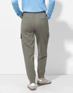 Jogger pants - Opgestikte zakken - groen