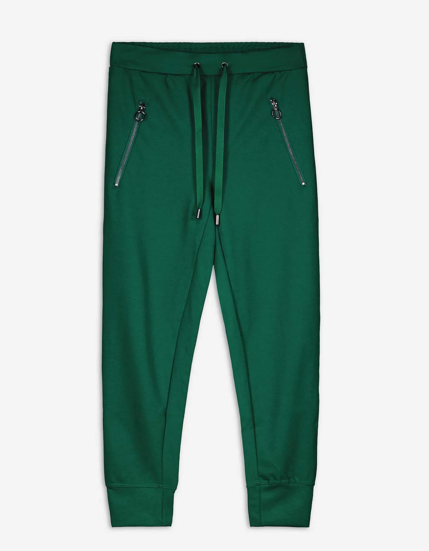 Jogger pants - Tunnelkoord in de zoom - donkergroen