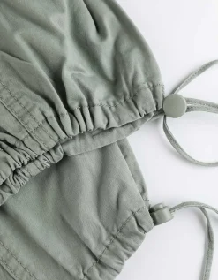 Jogger pants - Wide fit - donkergroen