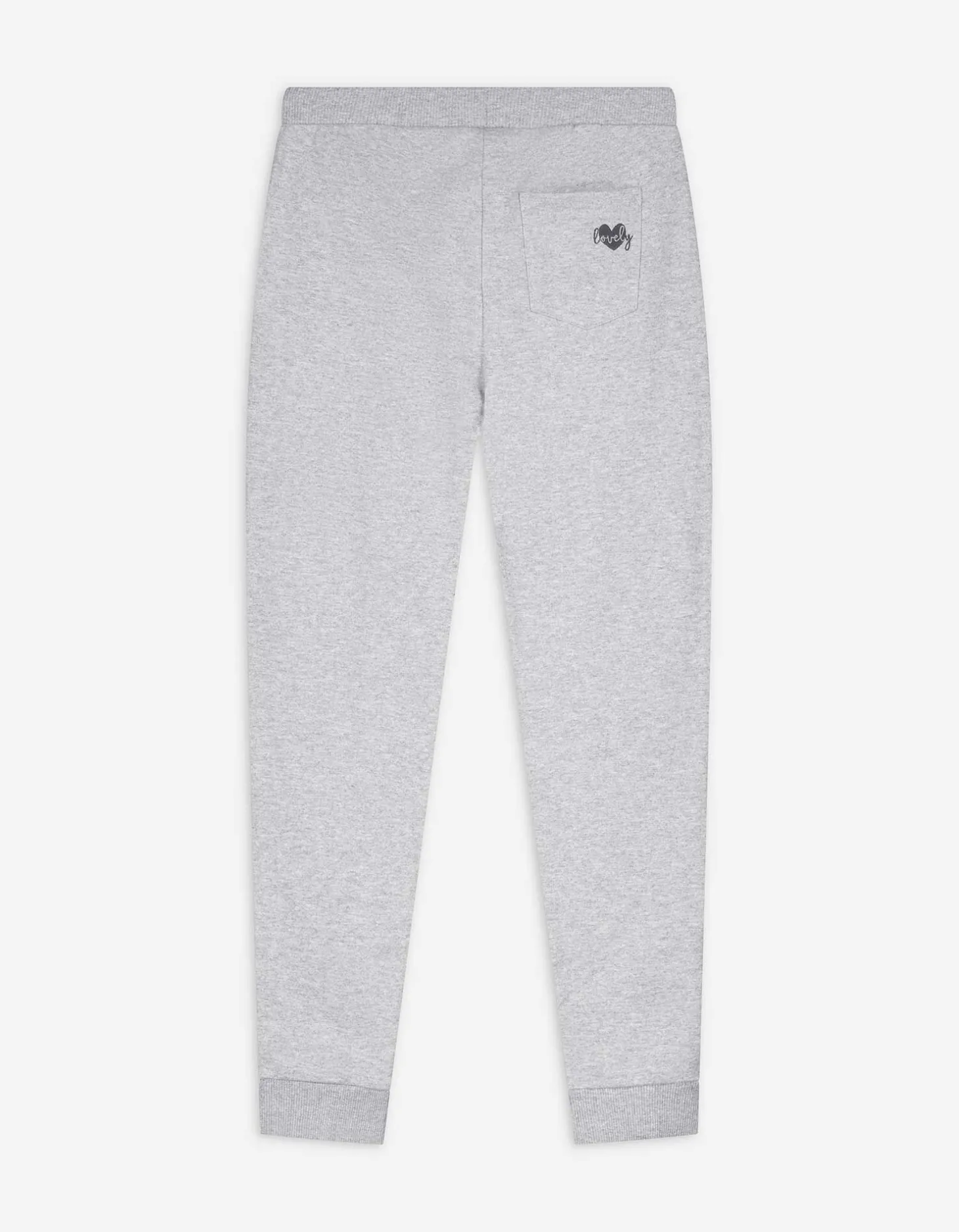 Joggingbroek - Koord - lichtgrijs