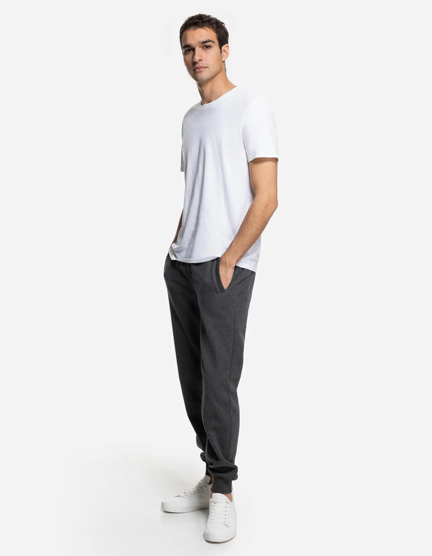 Joggingbroek - Relaxed fit - lichtgrijs