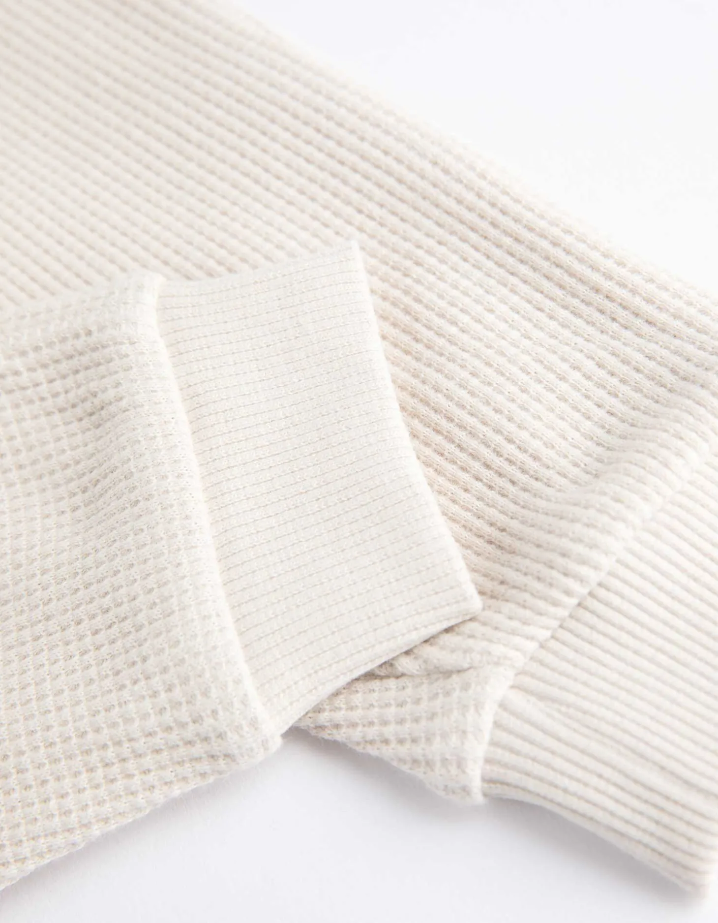Joggingbroek - Wafelstructuur - beige