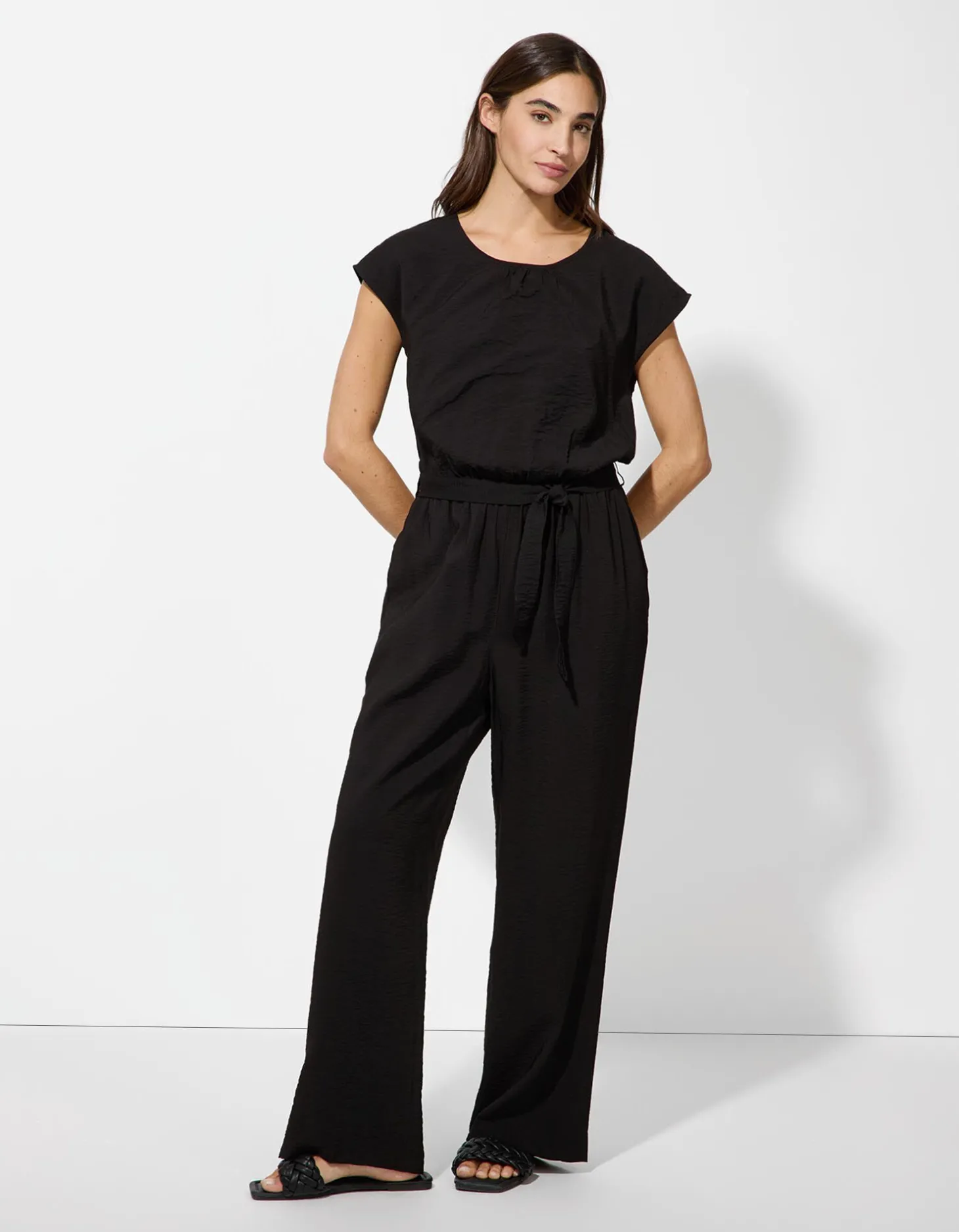 Jumpsuit - Effen - zwart