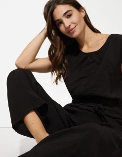 Jumpsuit - Effen - zwart