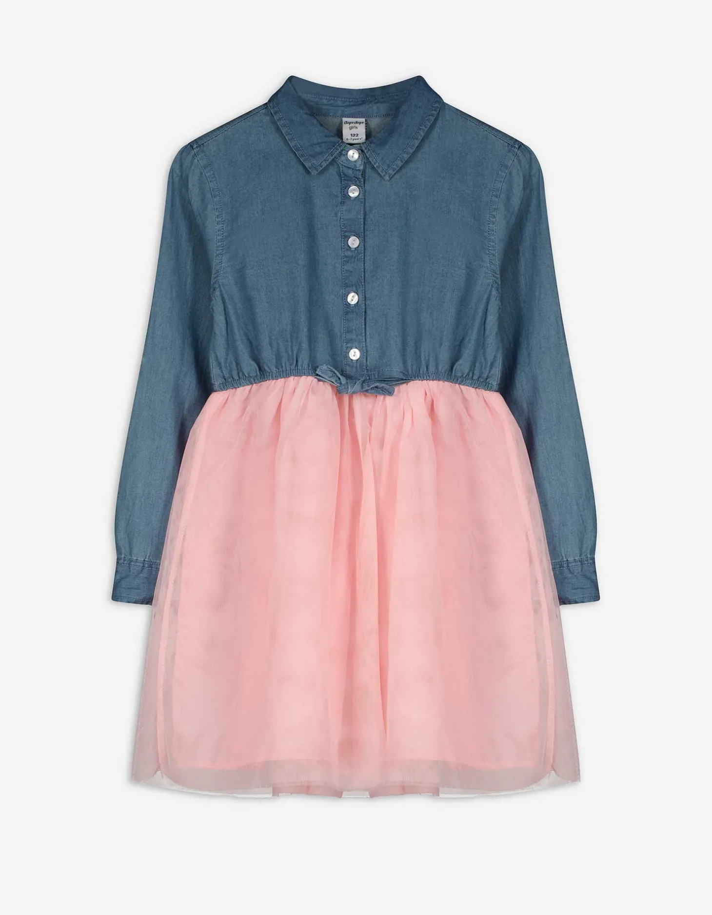 Jurk - Denim - roze