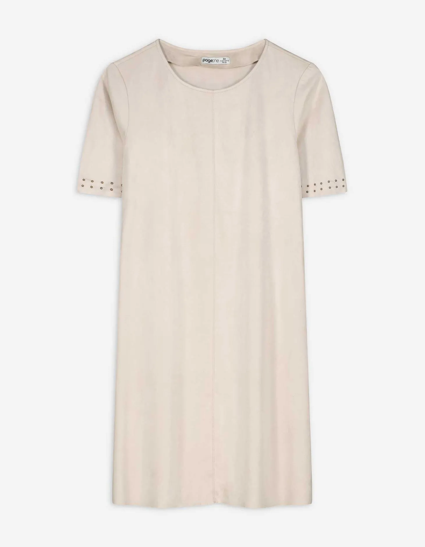Jurk - Effen - beige