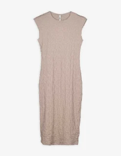 Jurk - Effen - beige