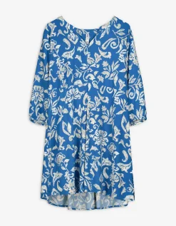 Jurk - LENZING™ ECOVERO™ - blauw