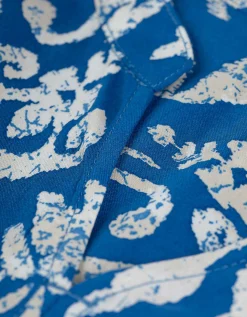 Jurk - LENZING™ ECOVERO™ - blauw
