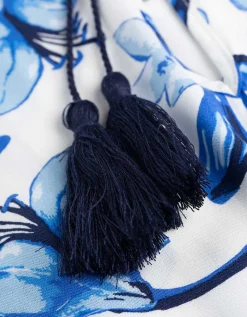Jurk - Motief all-over - donkerblauw