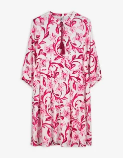 Jurk - Motief all-over - pink