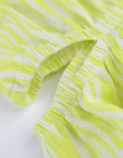 Jurk - Motief all-over - wit