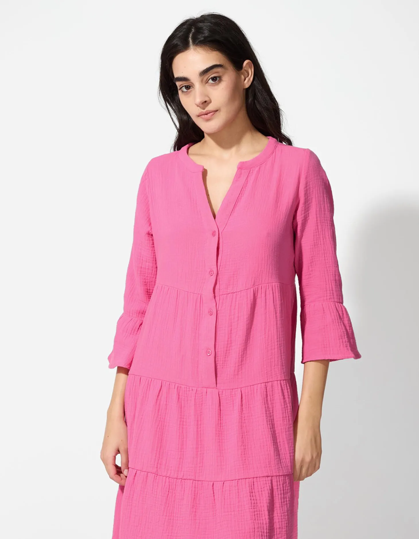 Jurk - Mousseline - pink