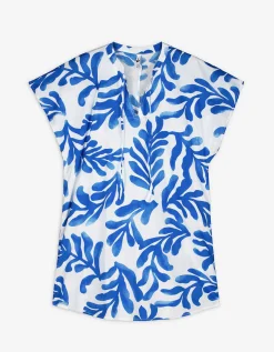 Jurk - Oversized schouders - wit