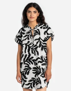 Jurk - Oversized schouders - wit