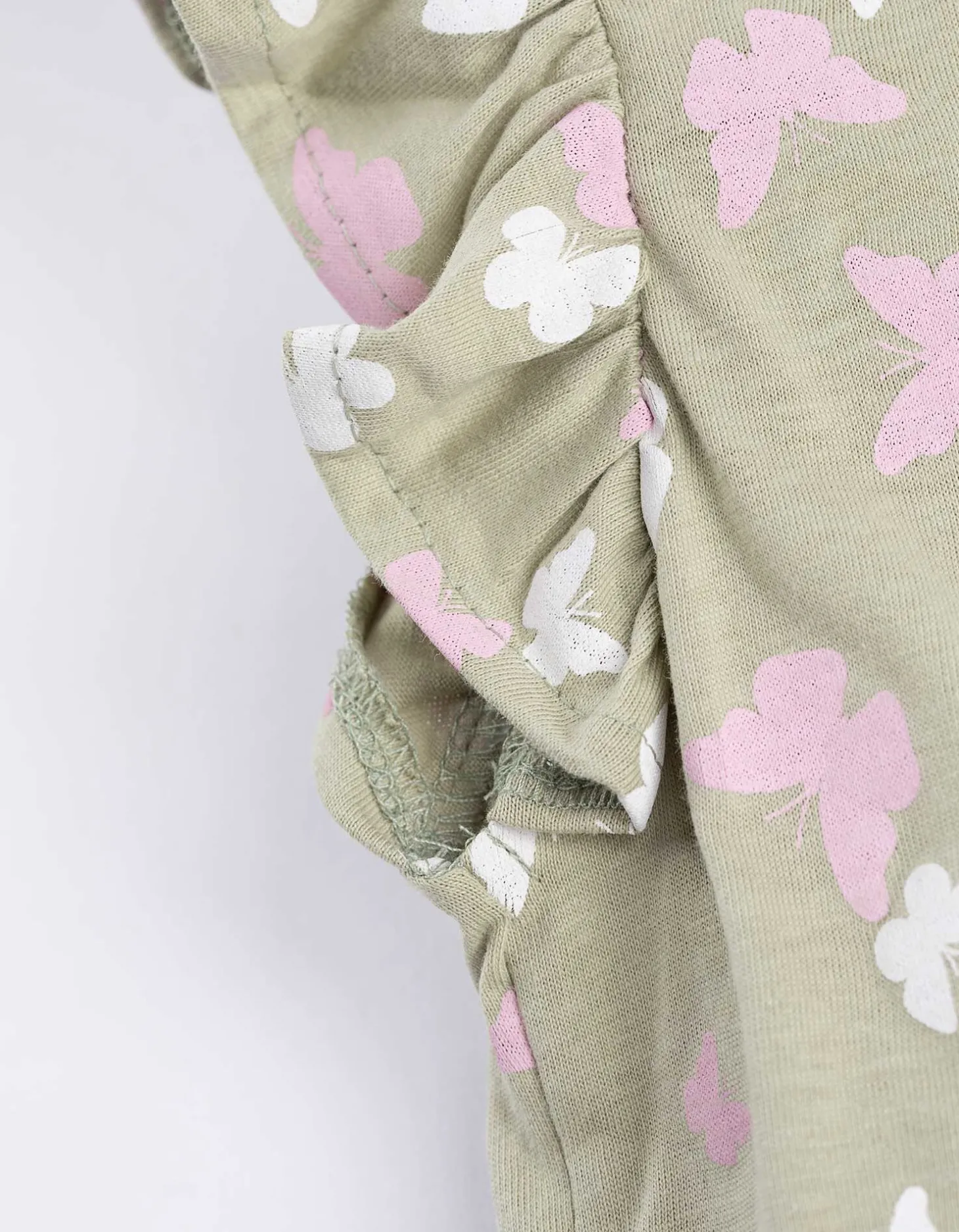 Jurk - Print all-over - lichtgroen