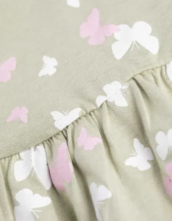 Jurk - Print all-over - lichtgroen