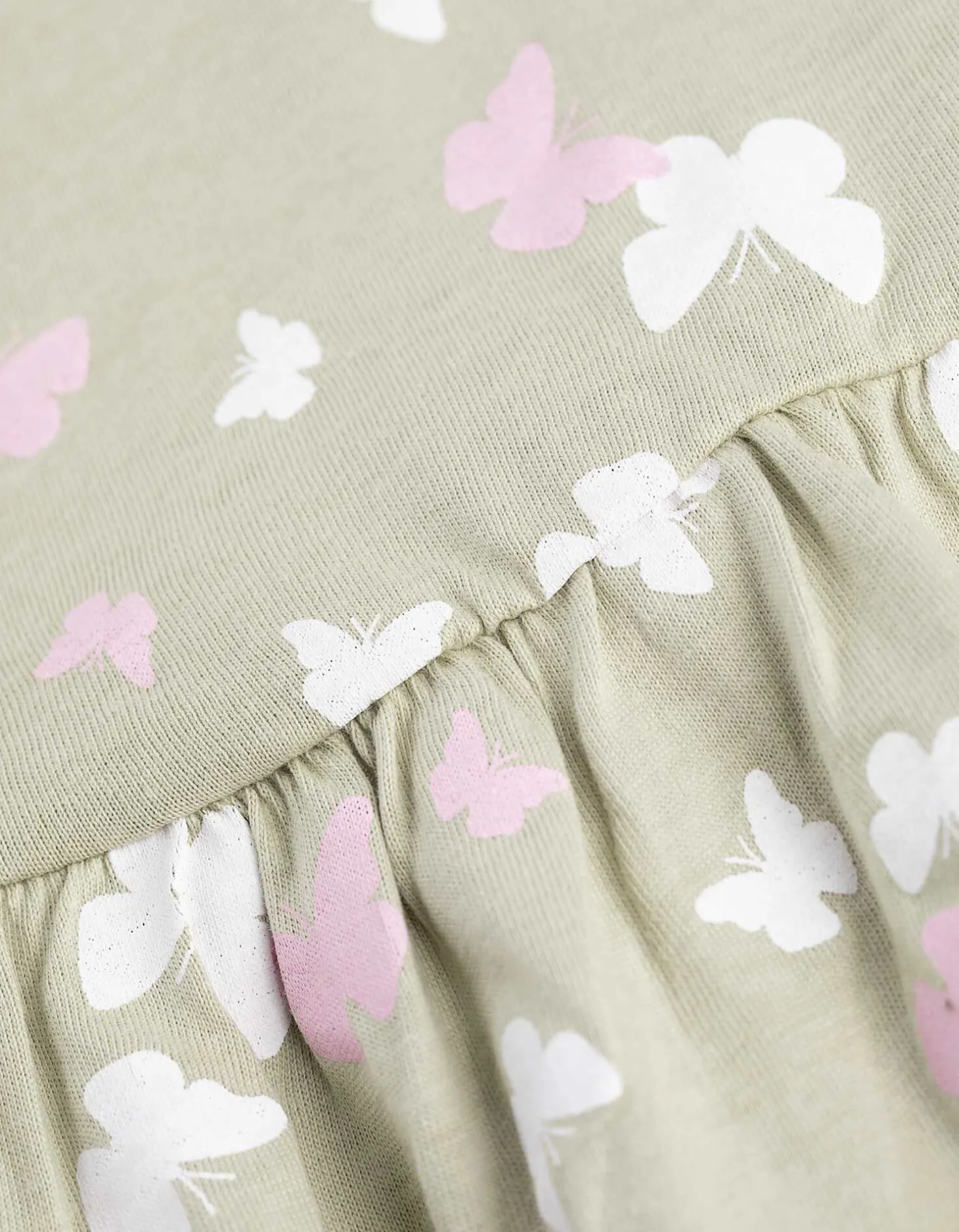 Jurk - Print all-over - lichtgroen