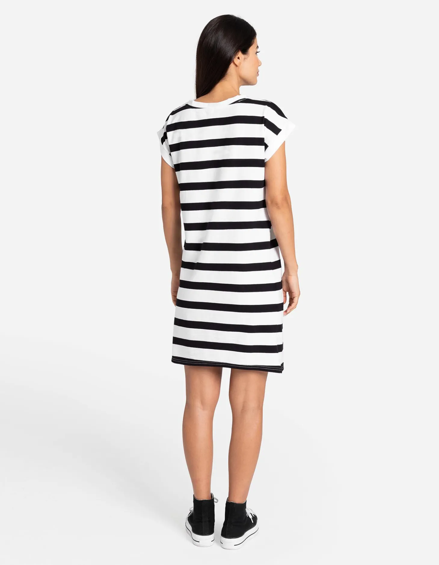 Jurk - Recht model - wit