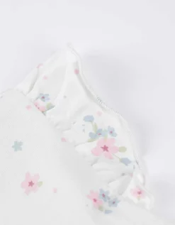 Jurk in A-lijn - Print all-over - wit
