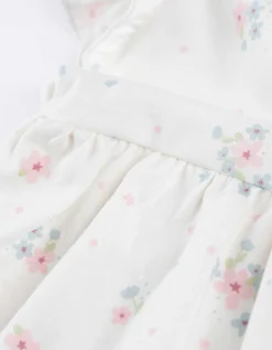 Jurk in A-lijn - Print all-over - wit