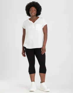 Legging - Elastische band - zwart