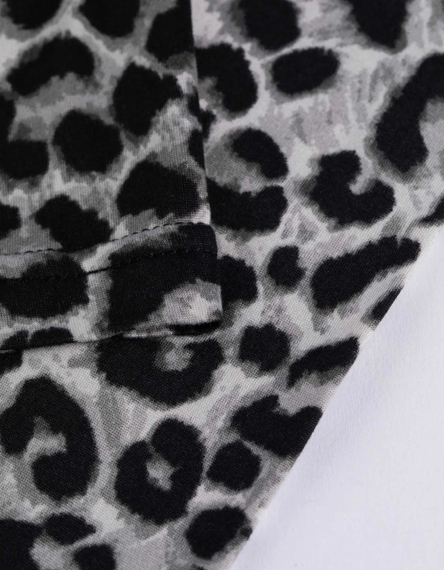Legging - Luipaardprint - lichtgrijs