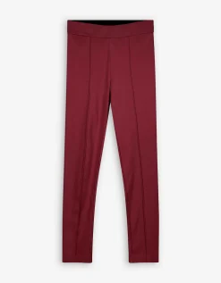 Legging - Plooi - donkerrood