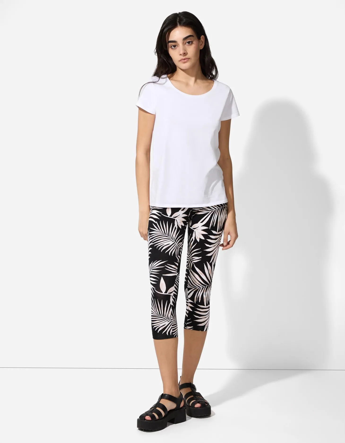 Legging - Print all-over - zwart
