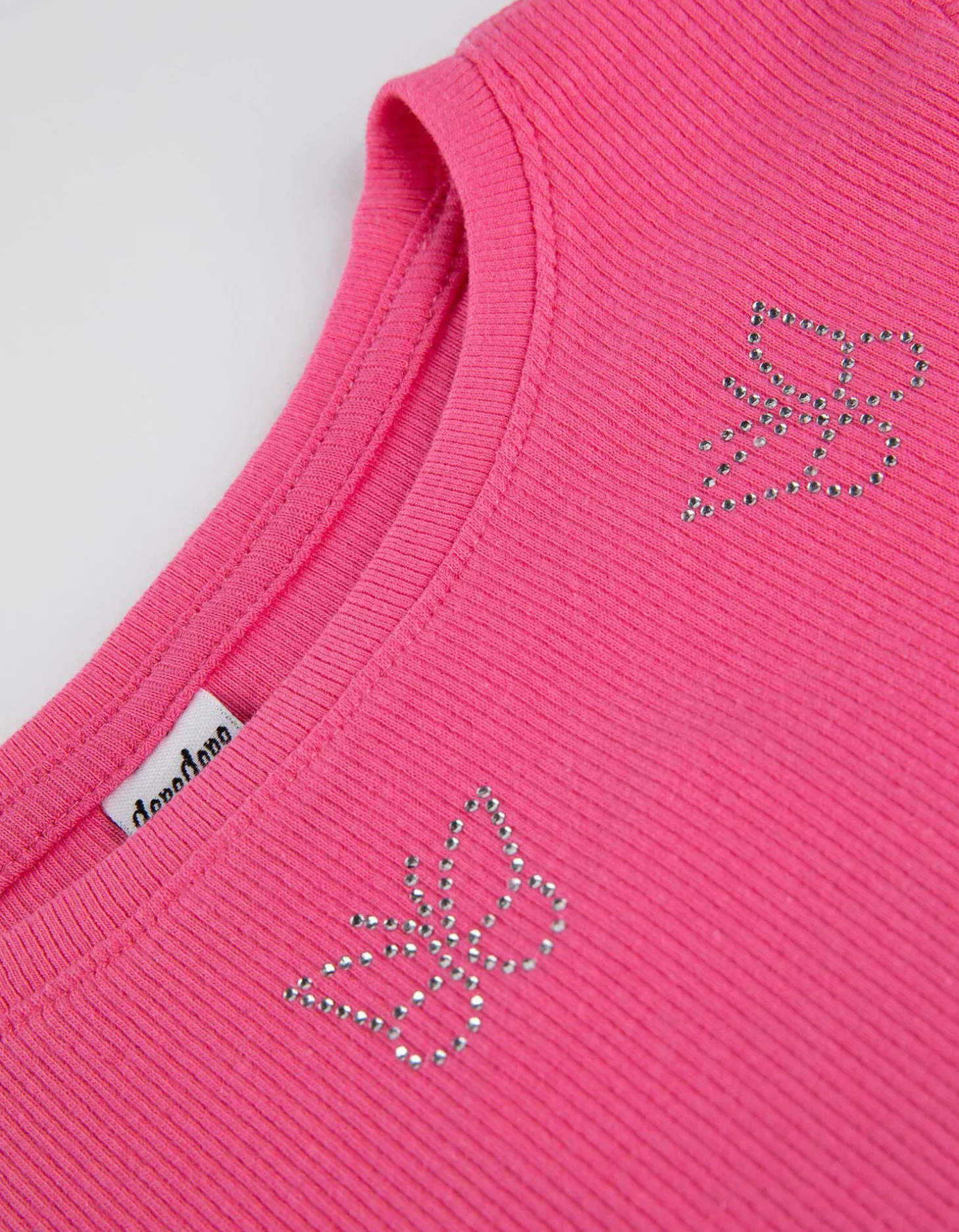 Longsleeve - Geribde structuur - pink