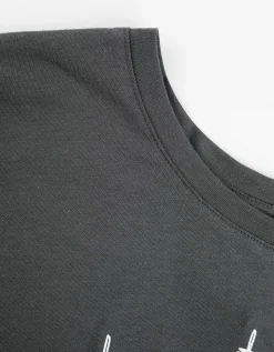 Longsleeve - Glitterprint - donkergrijs