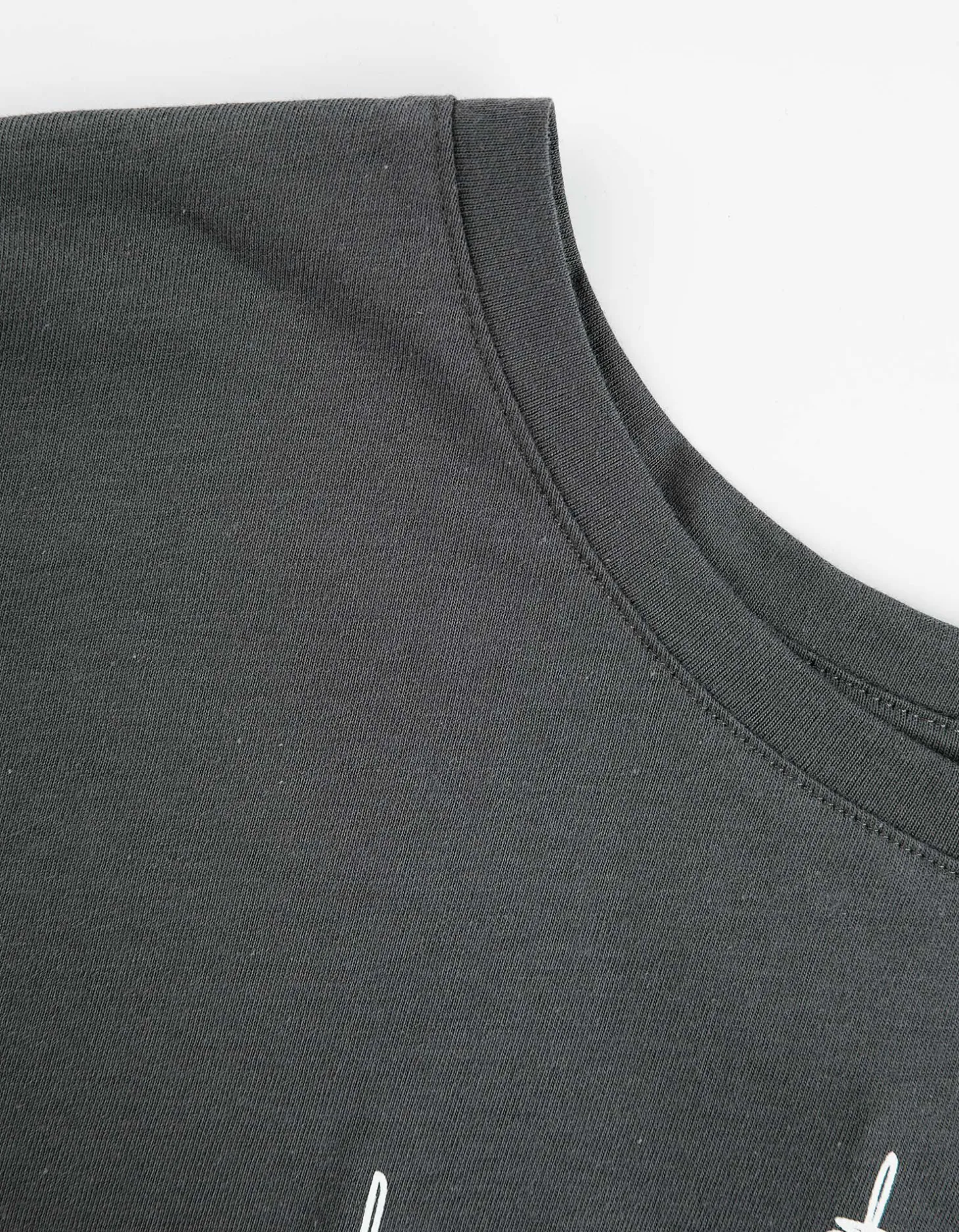 Longsleeve - Glitterprint - donkergrijs