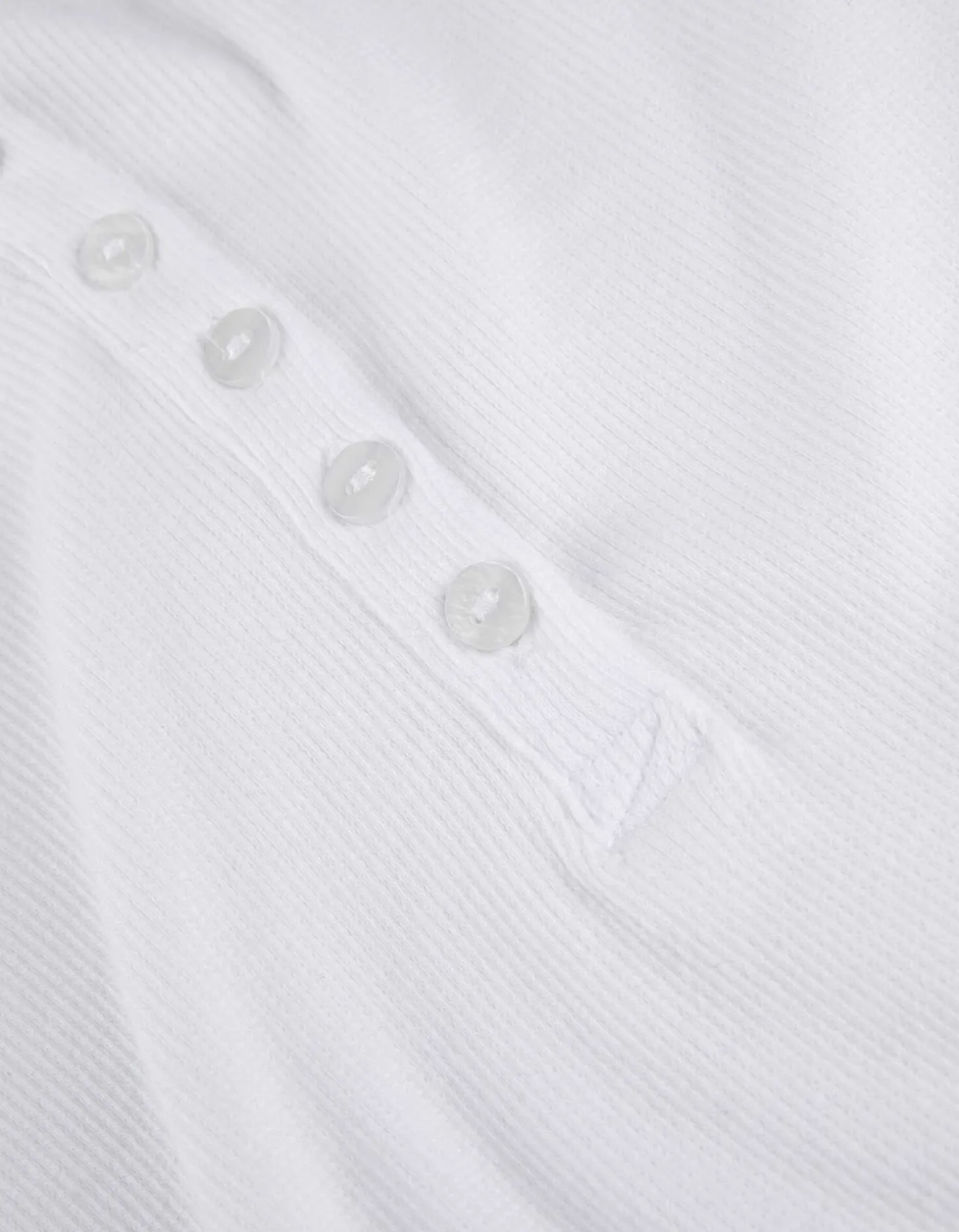 Longsleeve - Knoopsluiting - wit