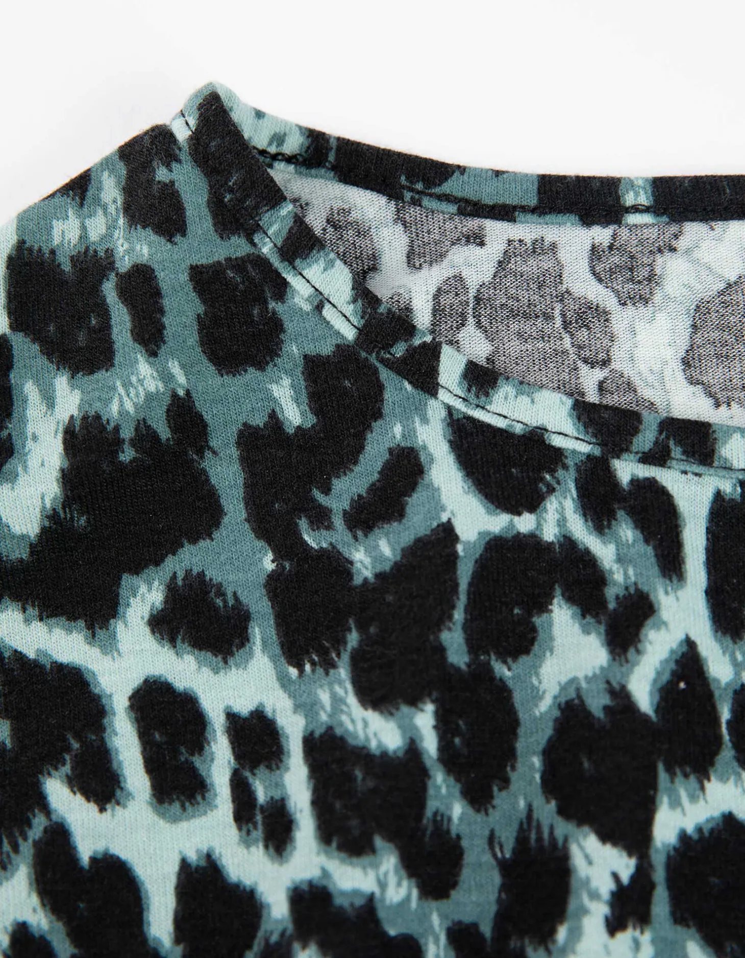 Longsleeve - Luipaardprint - groen
