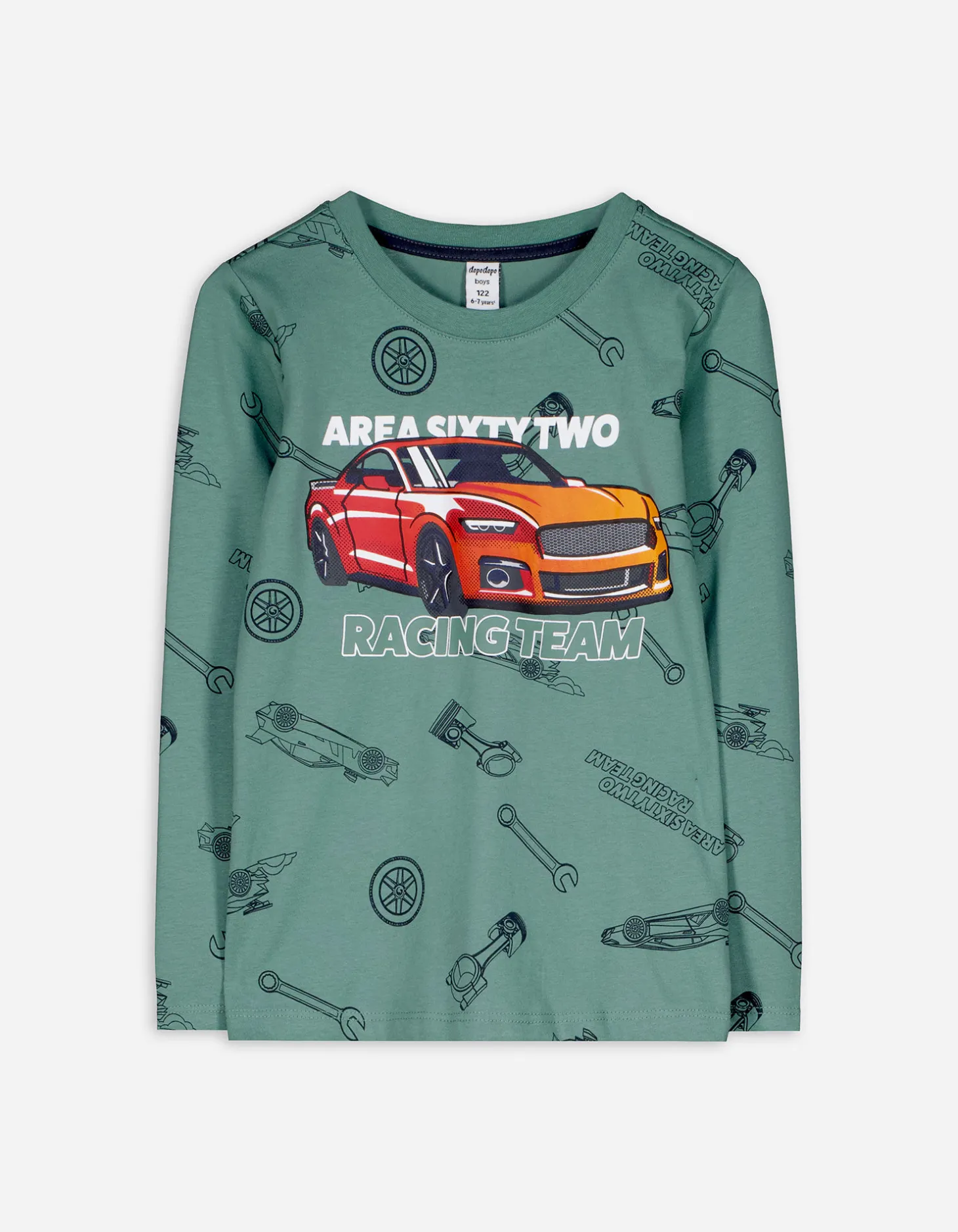 Longsleeve - Print - groen