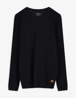 Longsleeve - Regular fit - zwart